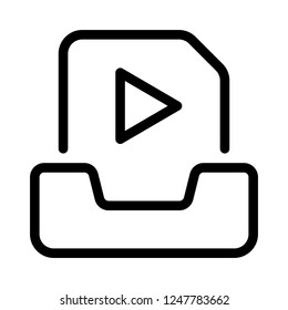 New video in inbox