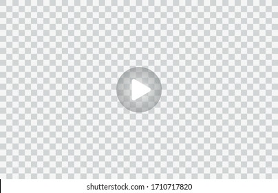 New video player window template for web or mobile apps isolated on transparent background. Flat style watching video online minimalistic page design. Vector illustration