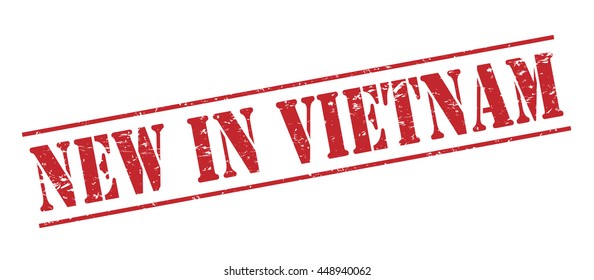 new in vietnam vector stamp on white background