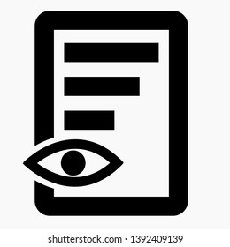 New View Document line icon isolated minimal single flat linear icon for application and info-graphic. Commercial line vector icon for websites and mobile minimalistic flat design.
