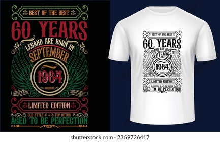 New Vintage Birthday T shirt Design