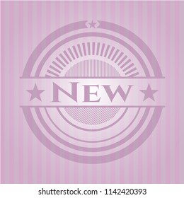 New vintage pink emblem
