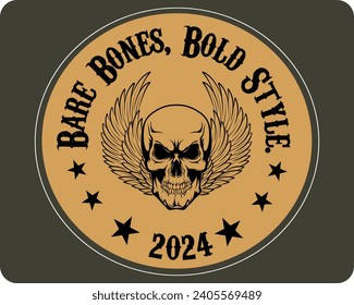 new vintage t-shirt Emblem template with winged  motor. Design element for poster, logo, label, sign, t shirt. Custom typography, t-shirt graphics, vectors.