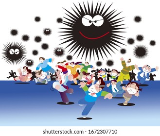New virus infection and crowd