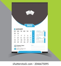 New wall calendar 2022 for organization