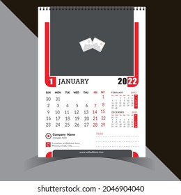 New wall calendar 2022 for organization