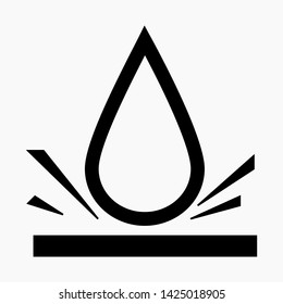 New water drop icon vector logo template