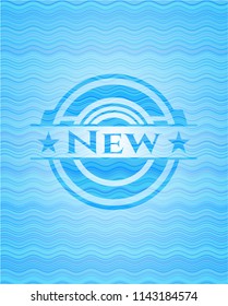 New water wave emblem.