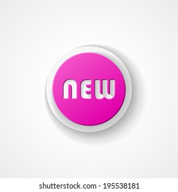 New web icon on white background