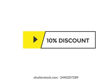 nuevo sitio web 10% de descuento, haga clic en el botón aprender manténgase en sintonía, nivel, signo, discurso, banner de burbuja