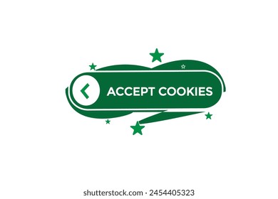 new website accept cookies, click button learn stay stay tuned, level, sign, speech, bubble  banner
