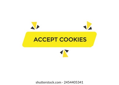 new website accept cookies, click button learn stay stay tuned, level, sign, speech, bubble  banner
