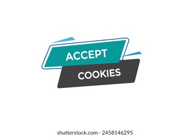 nuevo Sitio web aceptar cookies, Hacer clic Botón aprender mantenerse en sintonía, nivel, signo, voz, burbuja Anuncio moderno, símbolo, Hacer clic,