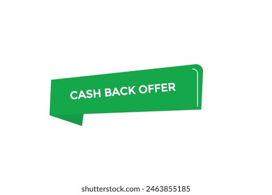 Neue Website Cash-Back-Angebot Button Lernen Bleiben Sie dran, Level, Zeichen, Sprechen, Bubble Banner Modern, Symbol, Klicken 