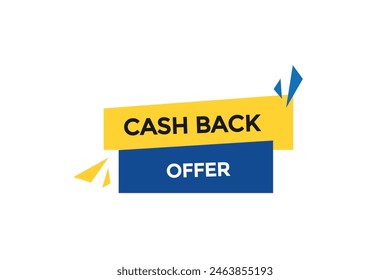 Neue Website Cash-Back-Angebot Button Lernen Bleiben Sie dran, Level, Zeichen, Sprechen, Bubble Banner Modern, Symbol, Klicken 