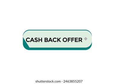 Neue Website Cash-Back-Angebot Button Lernen Bleiben Sie dran, Level, Zeichen, Sprechen, Bubble Banner Modern, Symbol, Klicken 