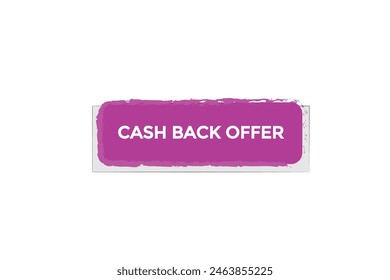 Neue Website Cash-Back-Angebot Button Lernen Bleiben Sie dran, Level, Zeichen, Sprechen, Bubble Banner Modern, Symbol, Klicken 