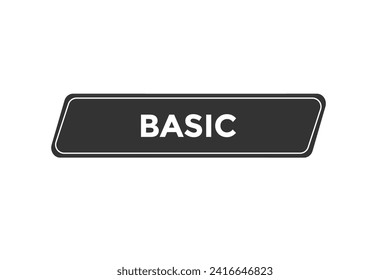 new website, click button learn basic level, sign, speech, bubble  banner
