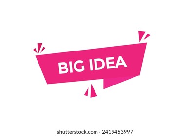 new website, click button learn big idea level, sign, speech, bubble  banner
