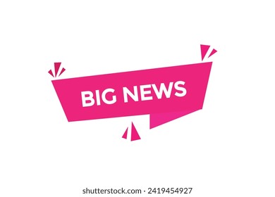 new website, click button learn big news level, sign, speech, bubble  banner