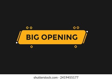 new website, click button learn big opening level, sign, speech, bubble  banner
