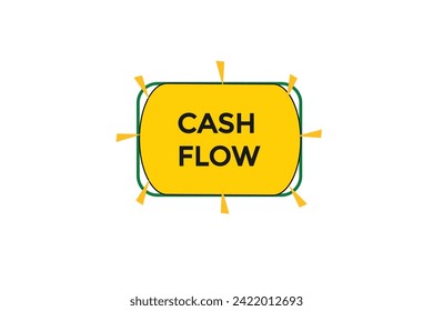 new website, click button learn cash flow  level, sign, speech, bubble  banner
