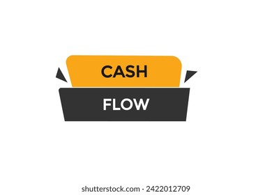 new website, click button learn cash flow  level, sign, speech, bubble  banner
