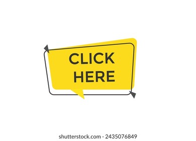 new website, click button learn stay, click here, level, sign, speech, bubble  banner
