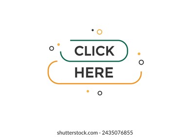 new website, click button learn stay, click here, level, sign, speech, bubble  banner
