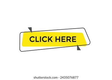 new website, click button learn stay, click here, level, sign, speech, bubble  banner
