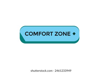 nuevo Sitio web comfort zone Botón learn manténgase atento, nivel, signo, discurso, Anuncio de burbujas moderno, símbolo, Hacer clic, aquí