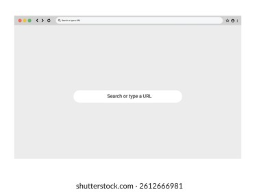 New website page mock up vector set. Mobile browsing frame. Browser window in flat style. Web browser template. 