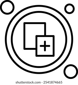 New Window Button Vector Icon Design Symbol