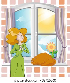 new window illustration