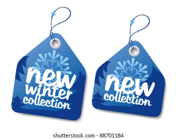 New winter collection labels.