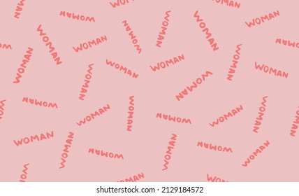 New women's day word pattern
