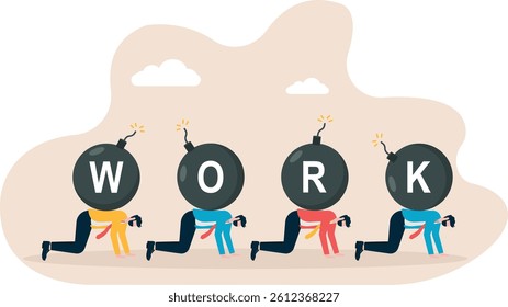 New work schedules and work pressures, work stress or anxiety brought on by overloaded financial pressures,

