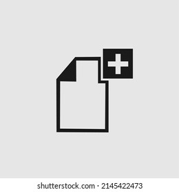 new worksheet icon for book or poster illustration, A simple flat vector design