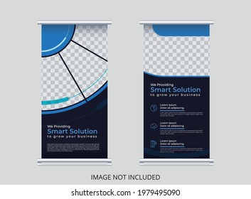 Neue Welt rollt Banner-Template-Grafikdesign auf.