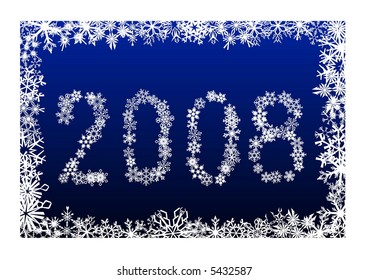 New Year 2008 Postcard