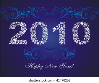 New year 2010 background.