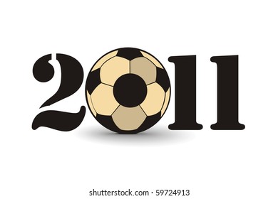 new year 2010 in white background. Vector illustration