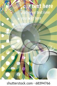 new year 2011 in colorful background design
