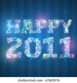 NEW YEAR 2011 illuminated