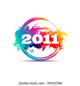 New year 2011 stamp