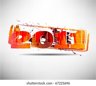 New year 2011 stamp