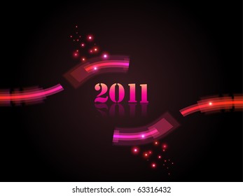 New year 2011.Vector illustration.