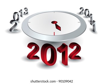 New Year 2012. 3d illustration