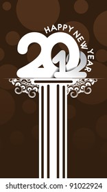 new year 2012 design for event poster use.