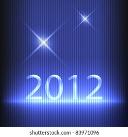 New year 2012. Vector illustration